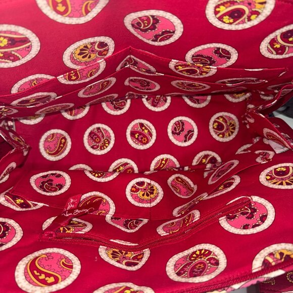 Vera Bradley Rosy Posies Retired Print Tote Bag & Accessories Set Quilted Cotton - Picture 5 of 9